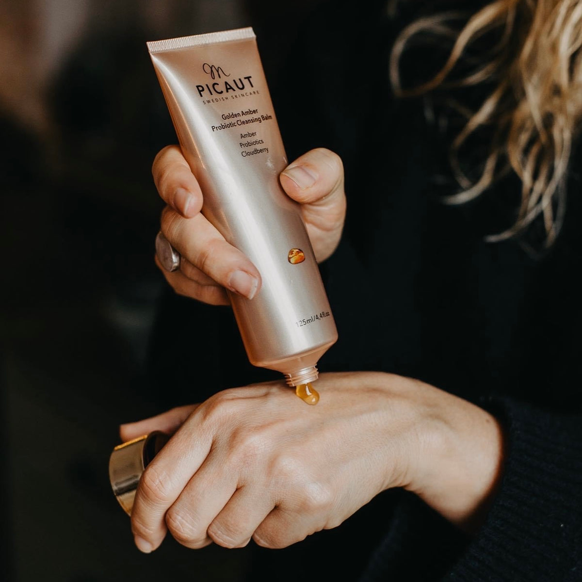 M Picaut - Golden Amber Probiotic Cleansing Balm